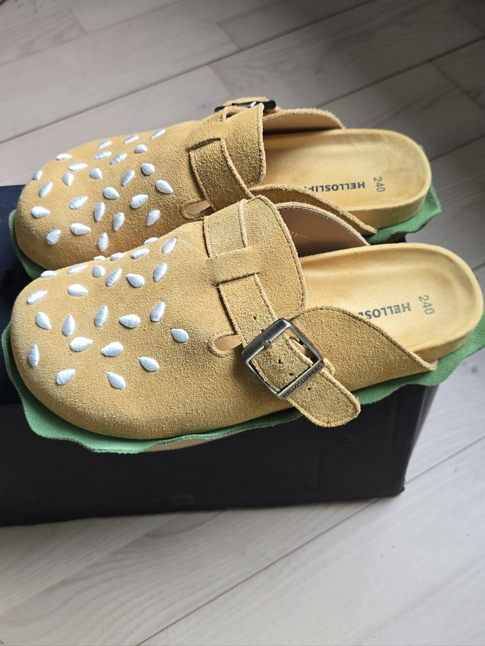 Hello Slipper Hamburger Burger Mule Slide Clog Shoes